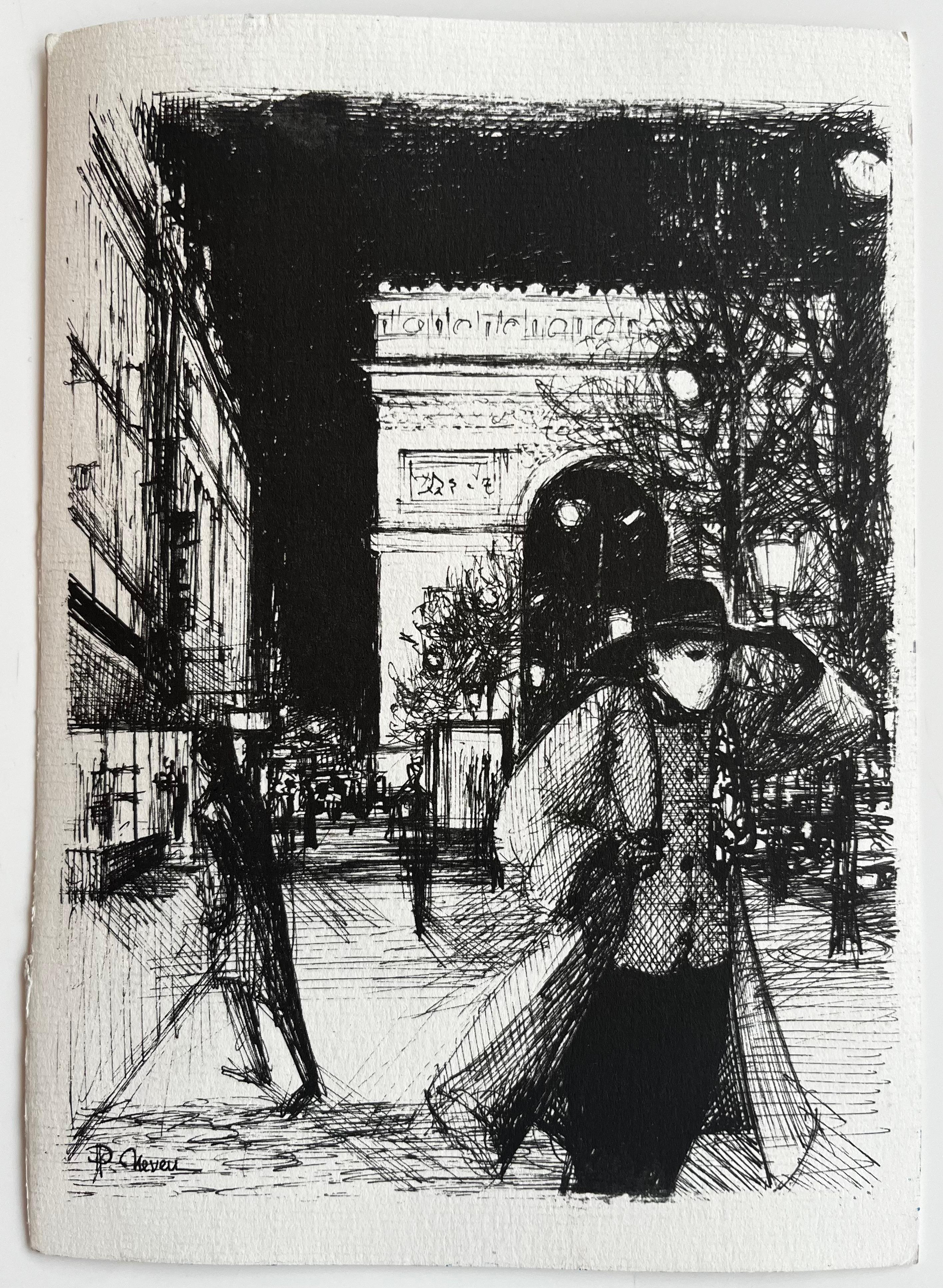 Bargemon Provence Arche en pierre Marches ensoleillées Village français Aquarelle en vente 3