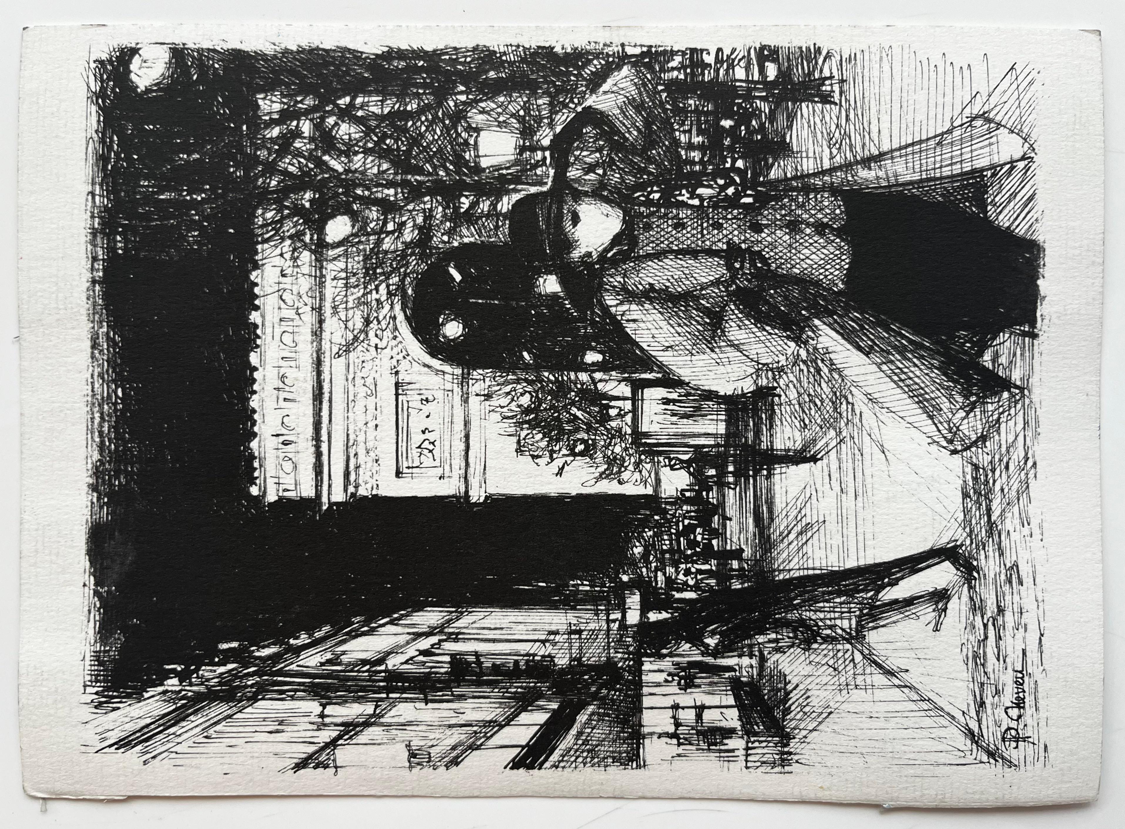 Menton Leuchtturm Mittelmeer mit Bergen Französische Küstenszenen im Angebot 3