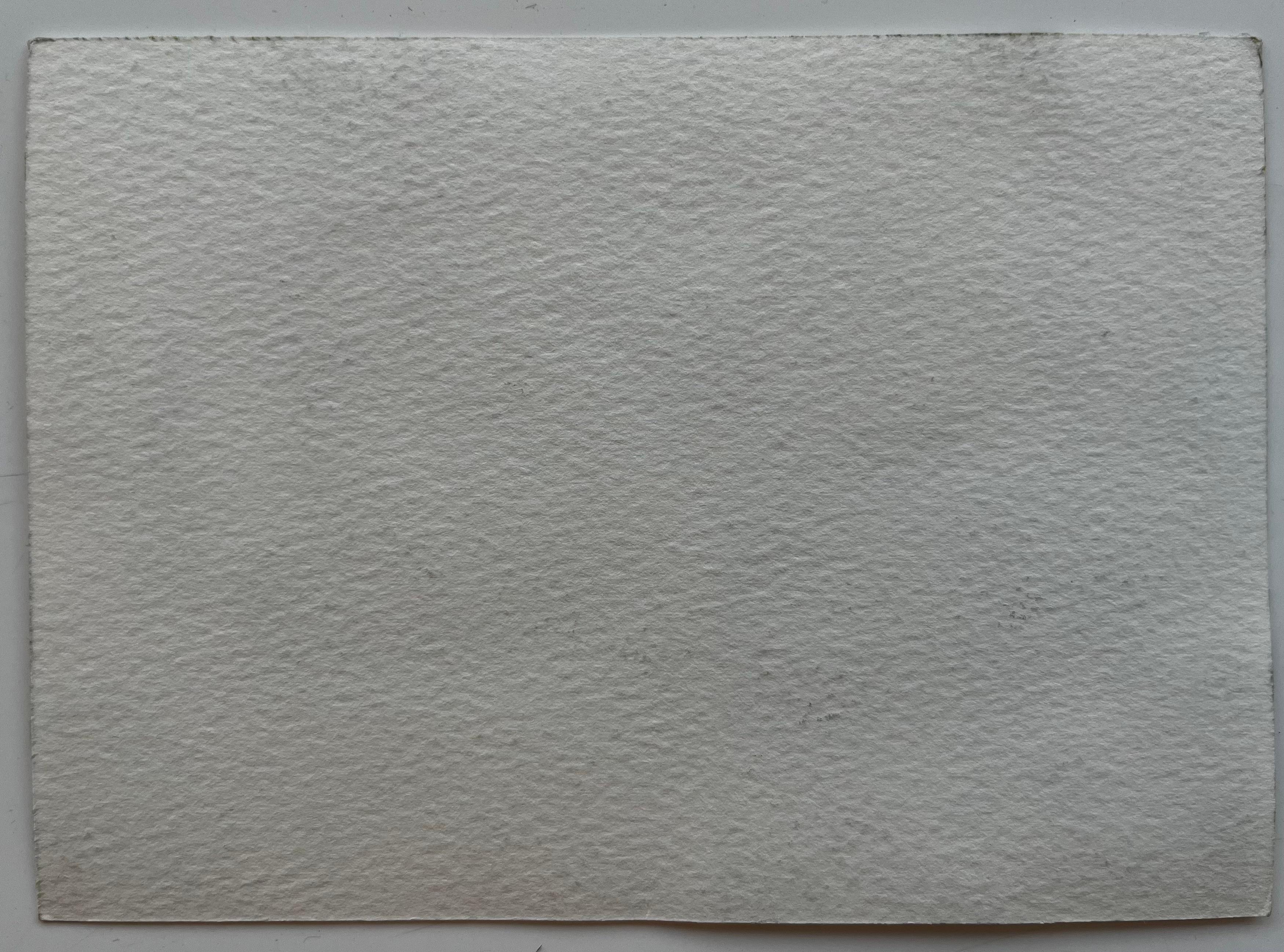 Mentone, strada illuminata dal sole con alberi e colline lontane, acquerello in vendita 3