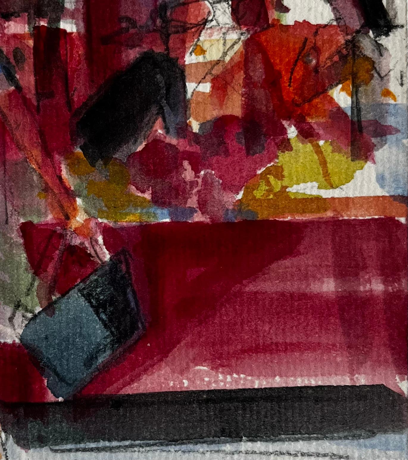 Titolo: Bancarella di fiori del mercato europeo Donna con bouquet Scena di strada vibrante Acquerello
Artista: Pierre Neveu (francese, nato nel 1929)
Medium: Acquerello su cartoncino, senza cornice
Dimensioni (H. x L): 8,25 x 4,5 pollici
Condit: