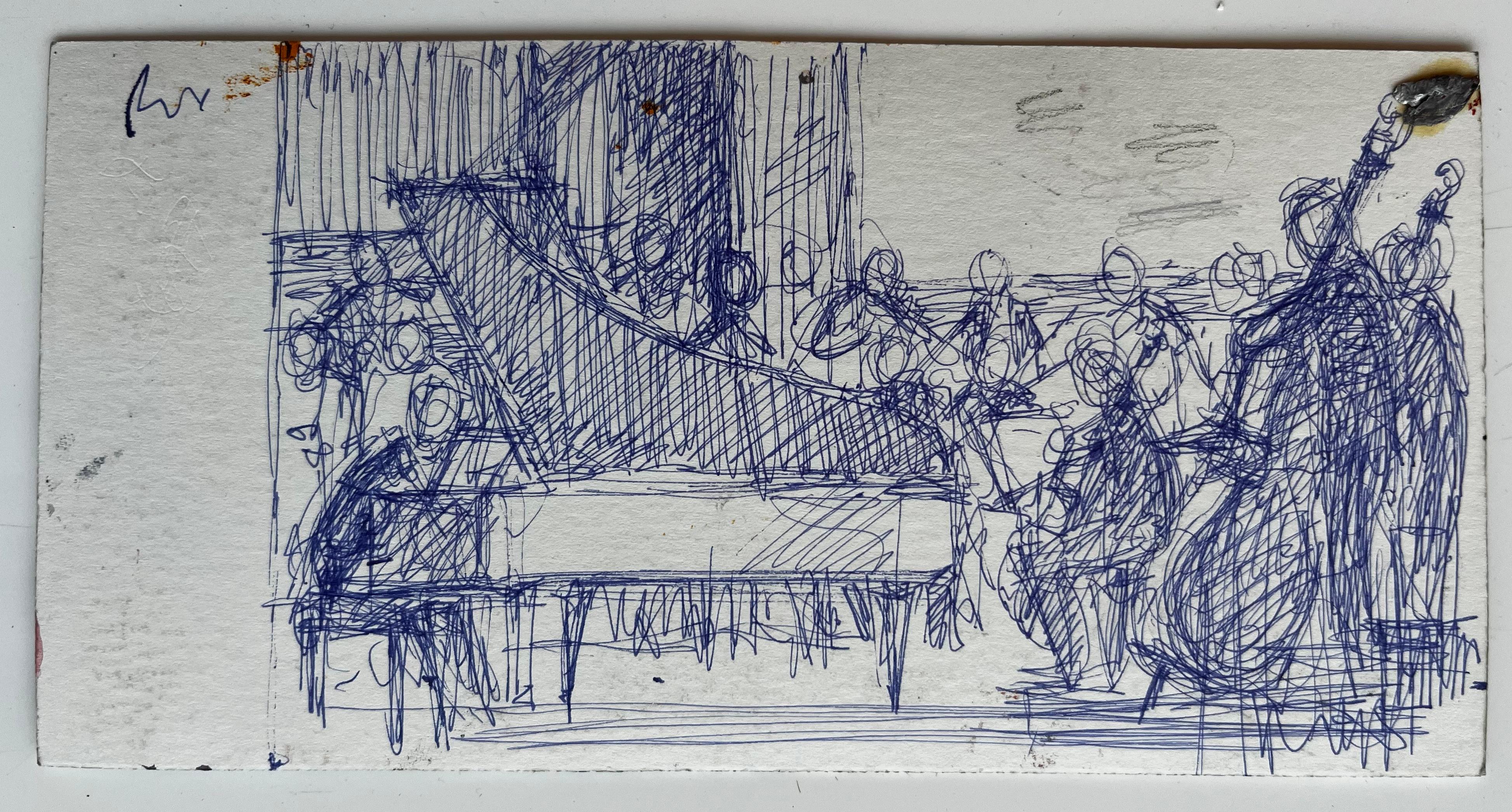 A Hall Pianiste avec orchestre Piano à queue Musiciens Scène de concert en vente 2