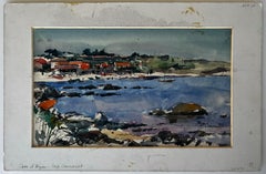 Cote dAzur Cap Camarat Coastal Landscape Watercolor French Modern Pierre Neveu