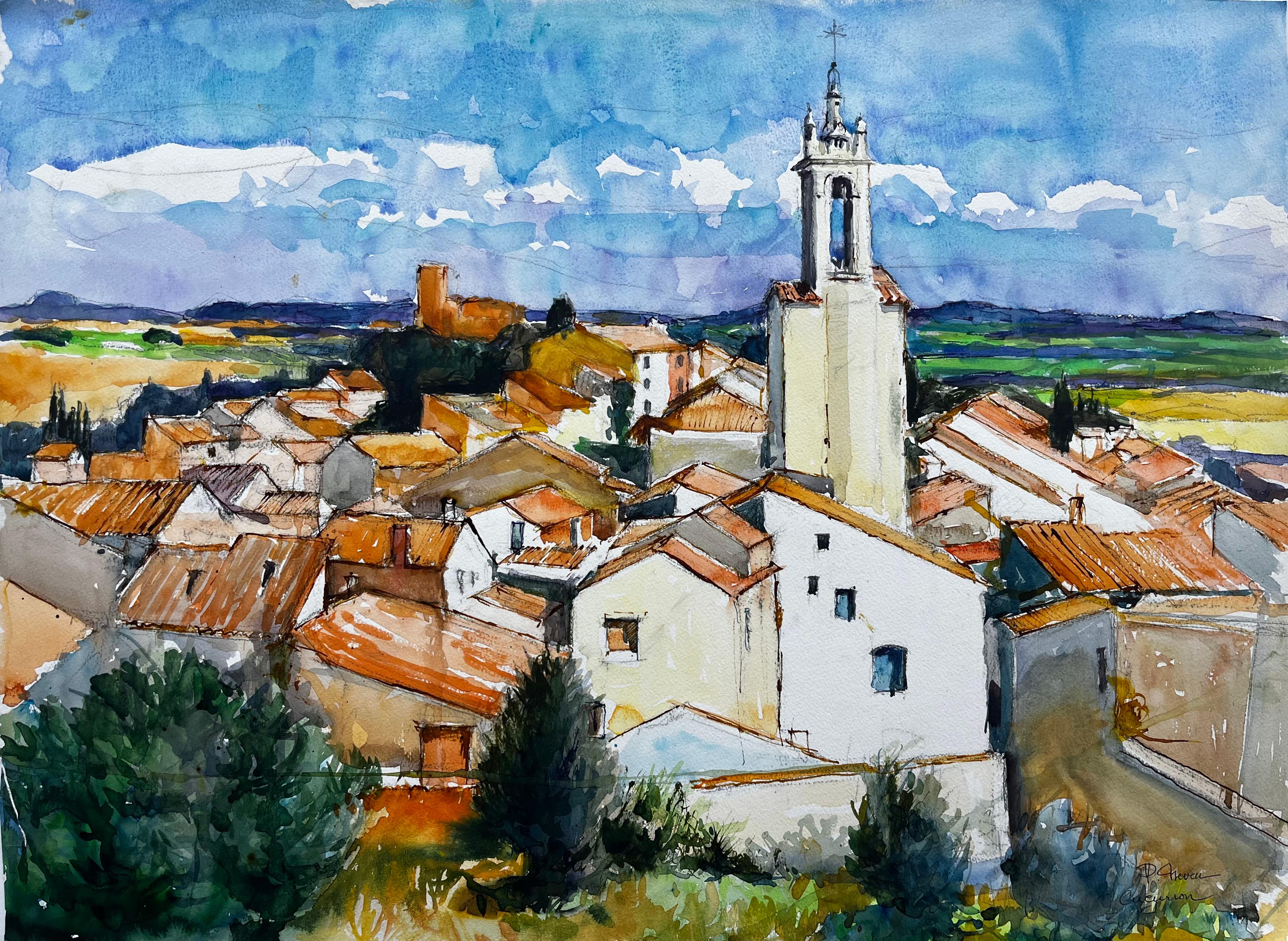 Titre : Cucuron Provence Village Toits Aquarelle Gouache Pierre Neveu
Artistics : Pierre Neveu (français né en 1929)
Support : Aquarelle sur papier épais, non encadrée
Taille (H x L) : 21.75 x 29.25 pouces
Signé en bas à gauche "P Neveu".
Inscrit en