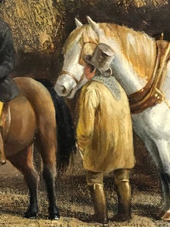 The Victorian Farmer, Horses & Farm Workers Traditional Oil Painting