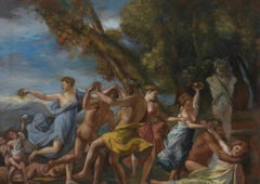 Bacchus before the Term, Large Oil Painting on Canvas by Louvre Copyist