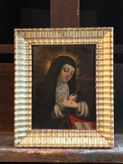 Early 1600's Italian Old Master Saint Clare of Assisi