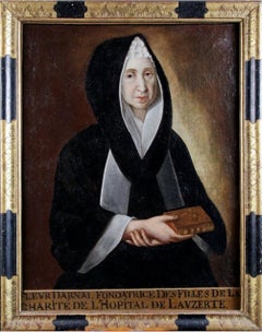 Portrait of Founder of Girls Charity Hospital, French School circa 1700. 