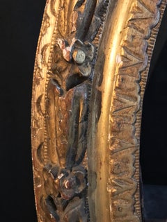 18th Century Carved Gilt Wood Oval Frame