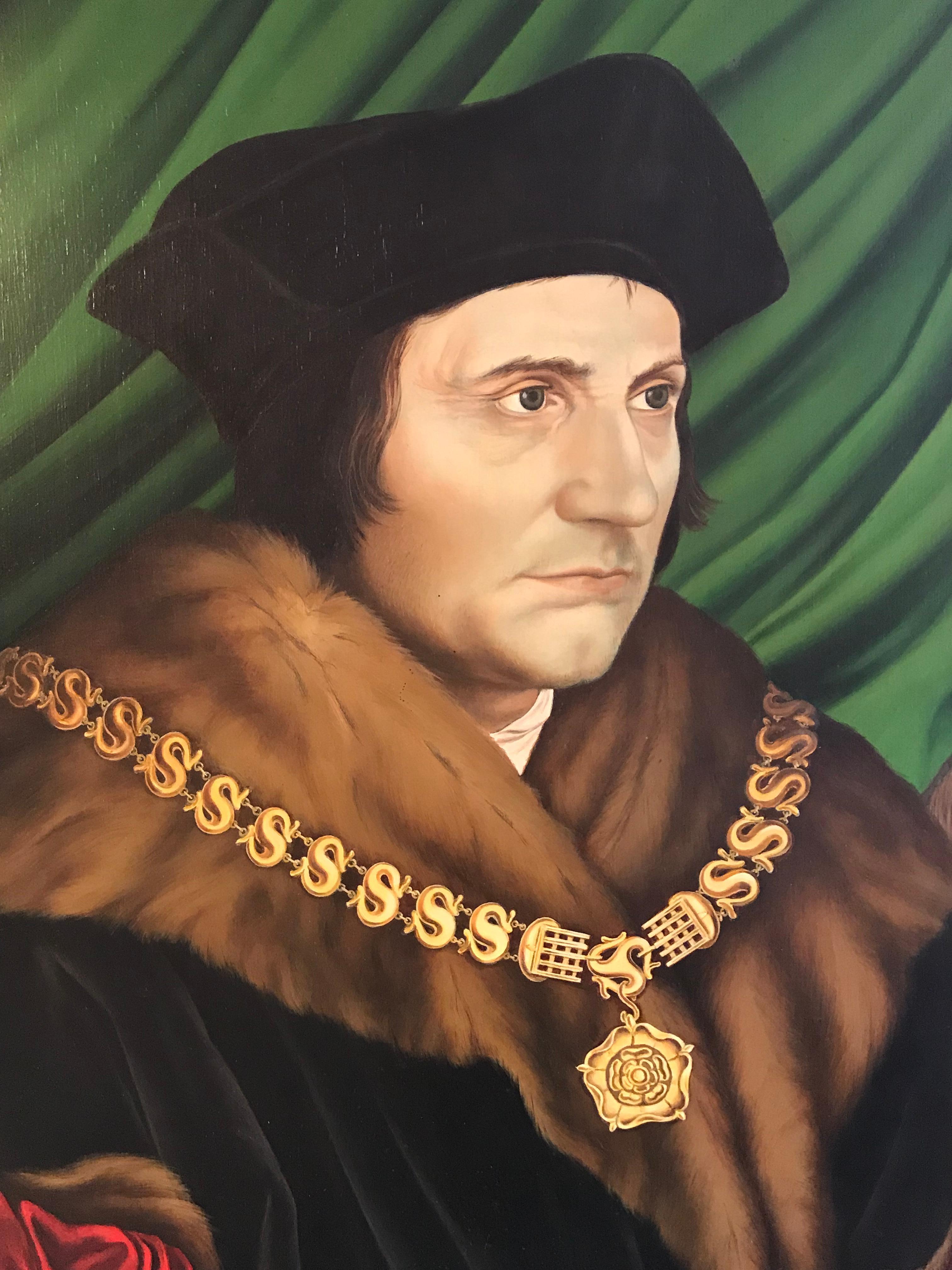 Sir Thomas More Large British Historical Portrait Painting 1