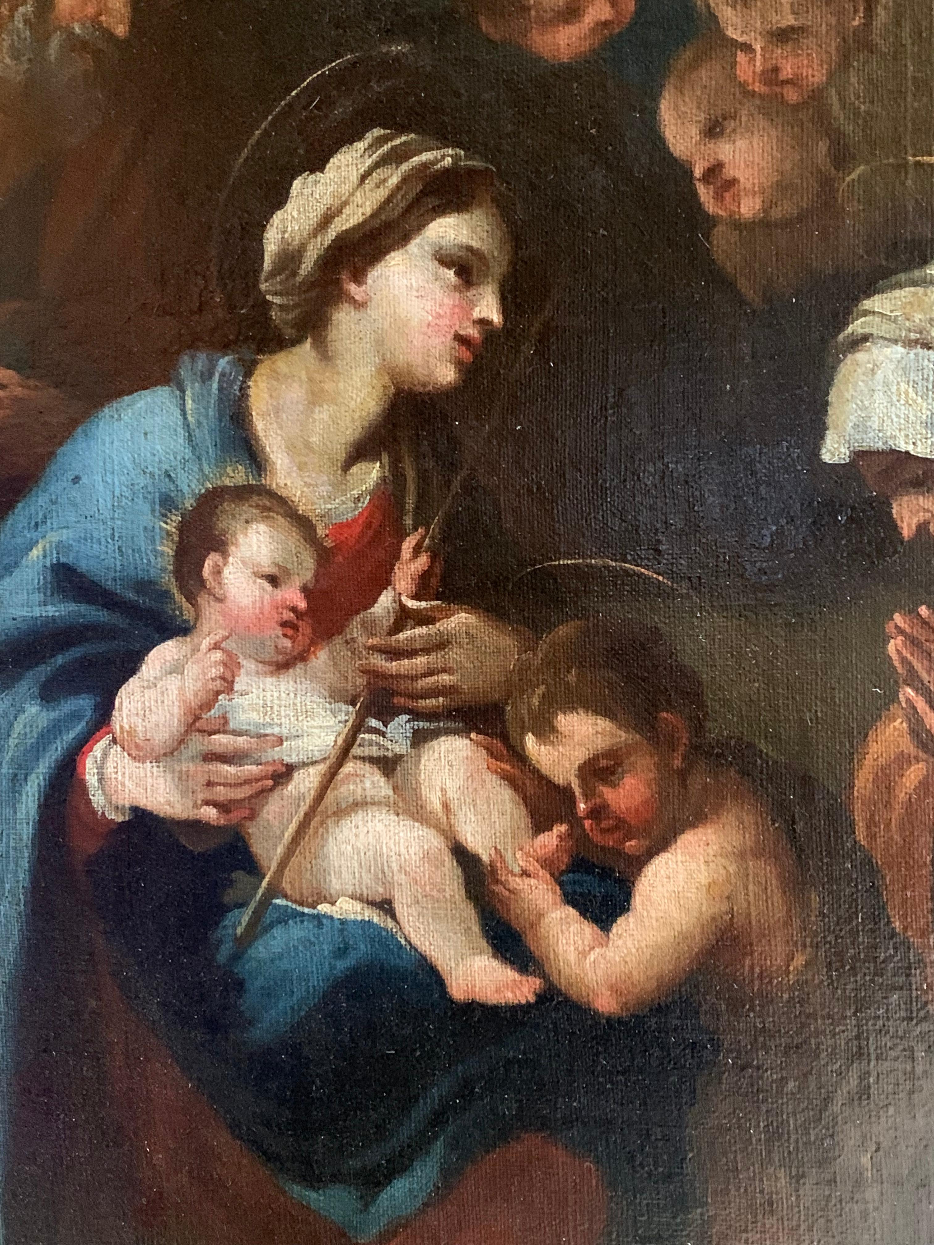 The Nativity
Italian School, circa 1700
follower of Carlo Maratta (Italian 1625-1713)
oil painting on canvas, framed
canvas: 33 inches x 33 inches
framed: 43 x 38 inches x 1 inch deep

provenance: private collection, England

Beautiful quality early