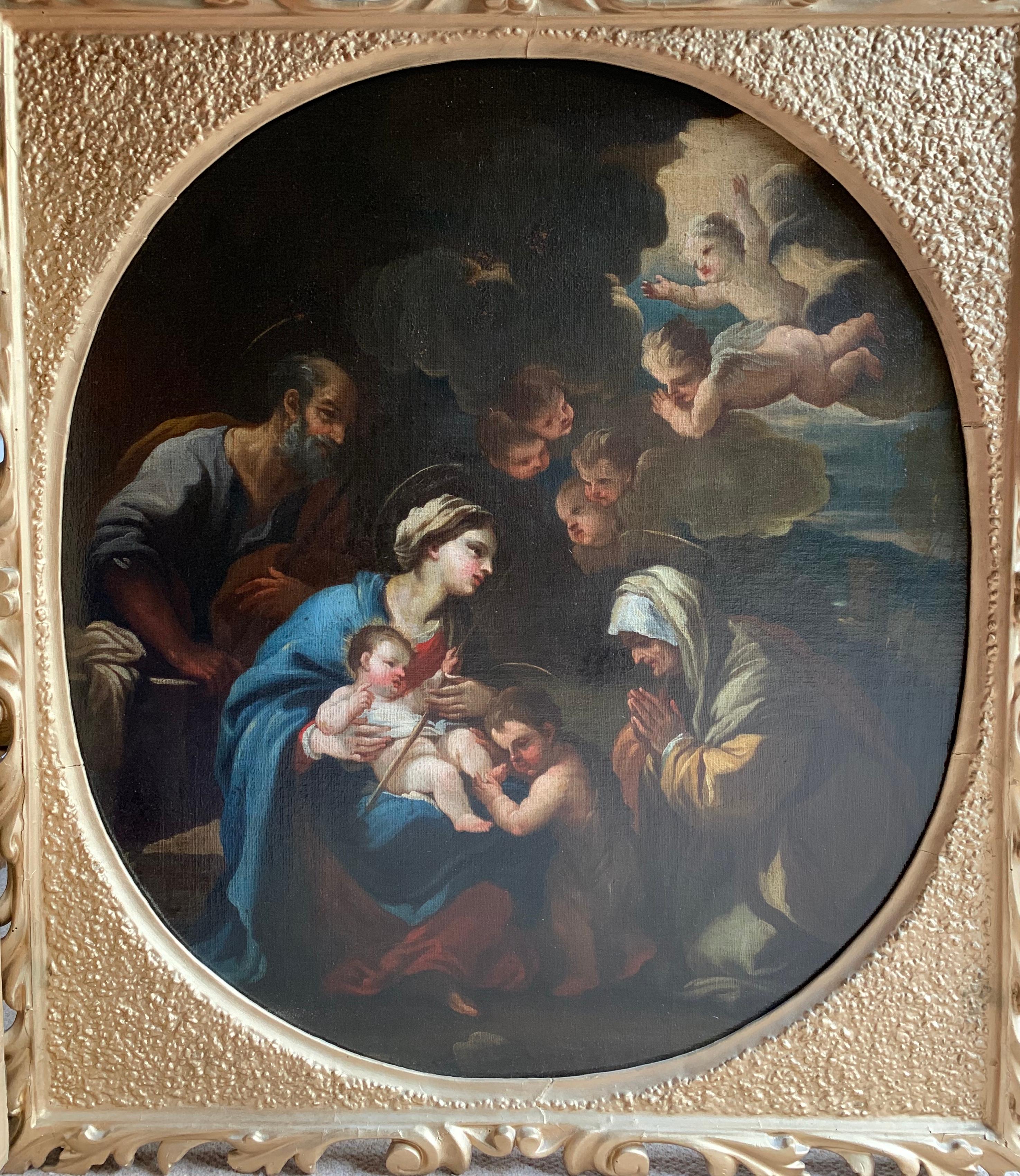 The Nativity, Large Italian Old Master Oil Painting on canvas (Braun), Figurative Painting, von Unknown