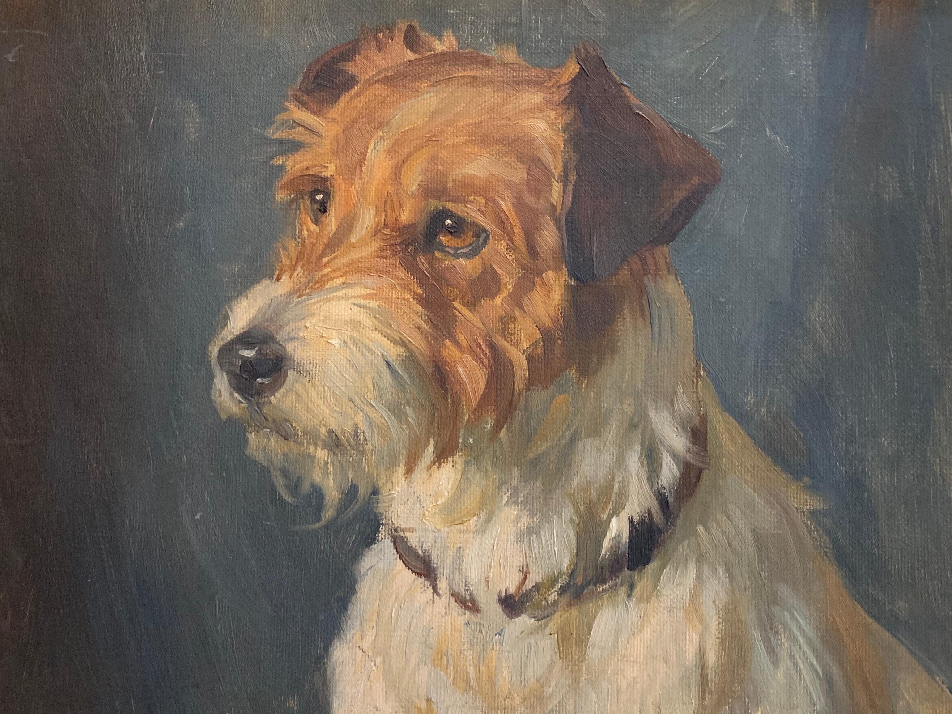 jack russell oil painting