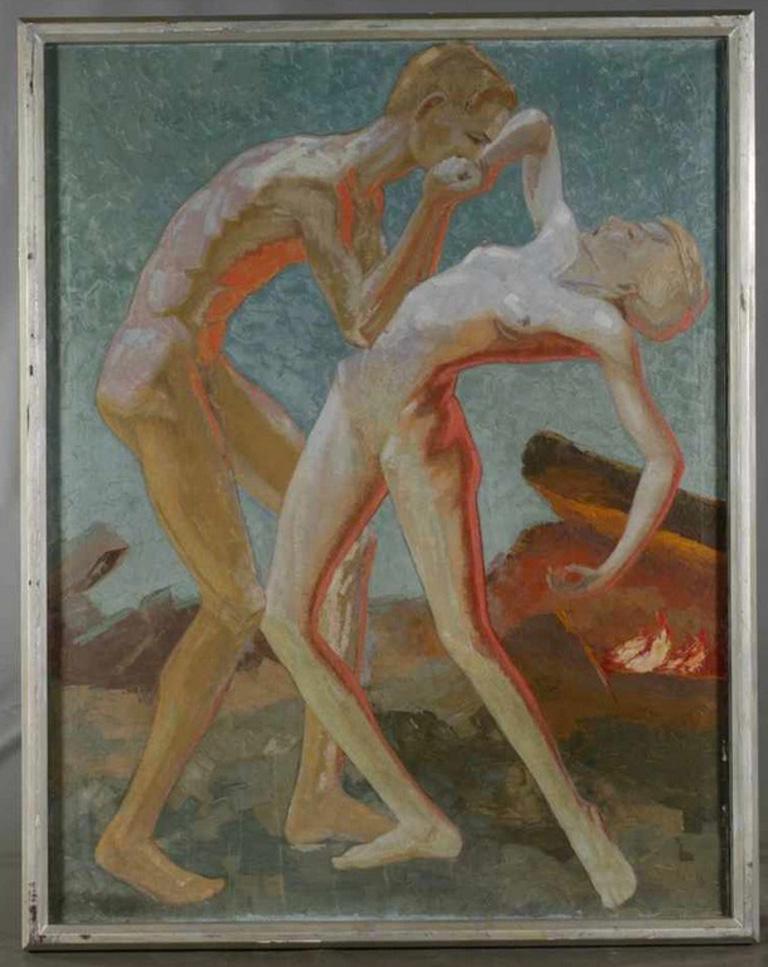 nude couple dancing
