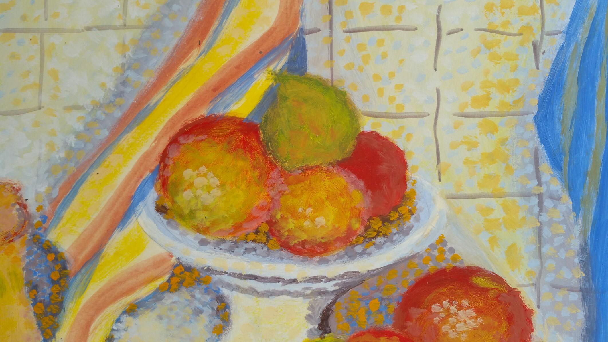 Neo Impressionist Still Life
by Louis Bellon (French 1908-1998)
signed lower right
gouache painting on paper, unframed
measurements: 10 x 12.75 inches

provenance: private collection of the artists work, Provence, France

Condition report: very