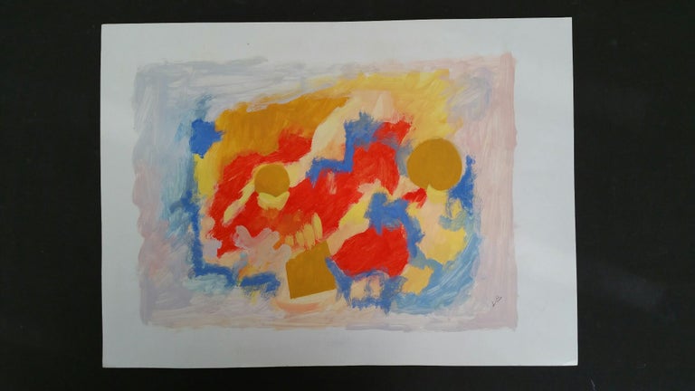 Provence Abstract mid 20th Century Painting  - Art by Louis Bellon