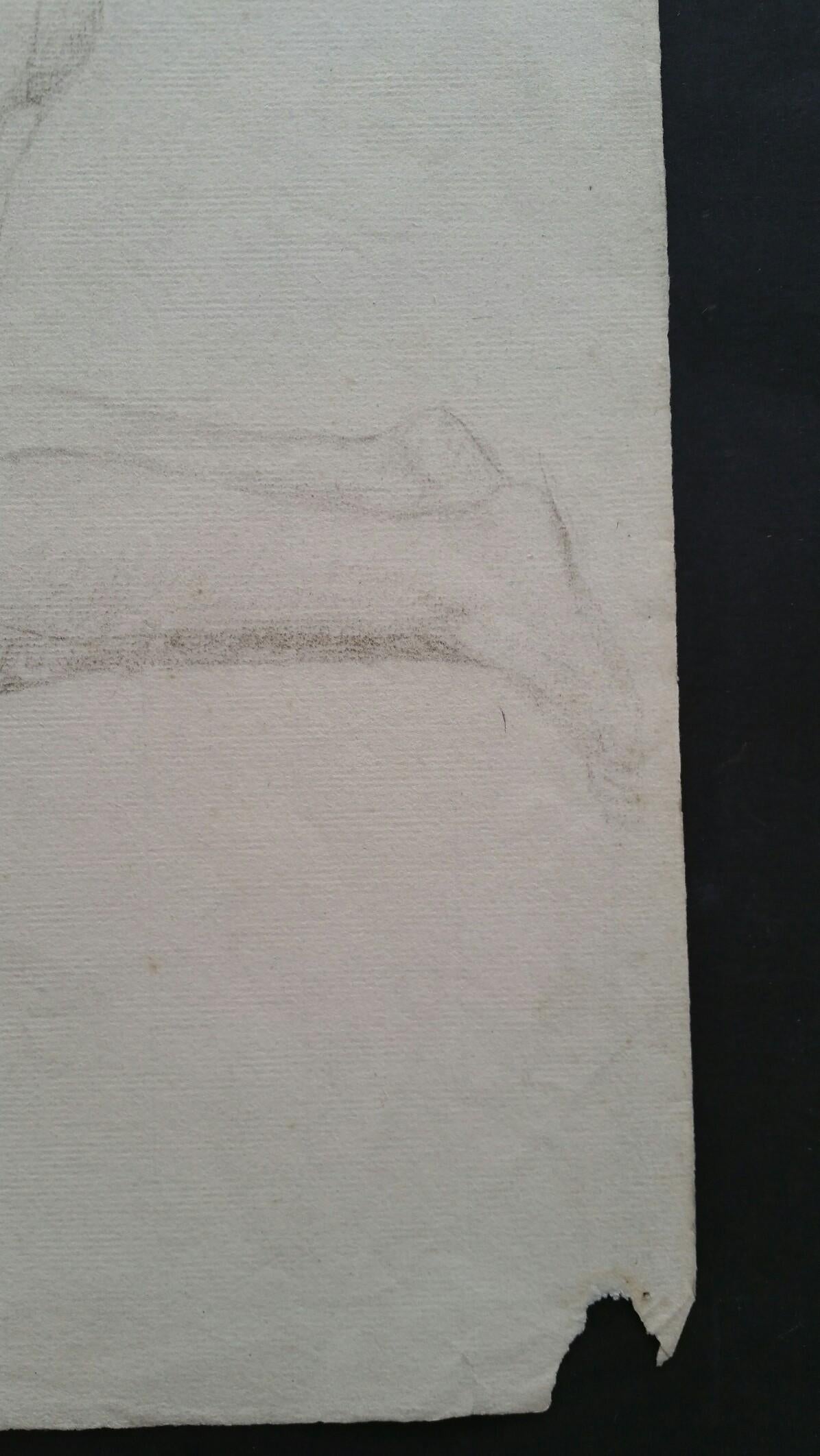 Esquisse au graphite d'une femme nue, agenouillée, en anglais
par Henry George Moon (britannique, 1857-1905)
sur papier d'artiste blanc cassé, non encadré
mesures : feuille 18.75 x 12 pouces 

provenance : de la succession de l'artiste

Rapport de