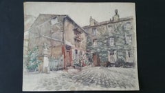 Ecole de Paris Mid 20th Century Paris: Atelier Studio French Watercolour