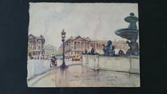 Ecole de Paris Mid 20th Century 1948 Paris Place de la Concorde