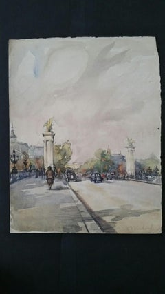 Ecole de Paris Mid 20th Century Pont Alexandre III