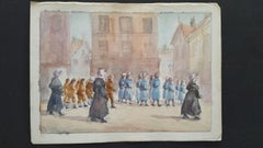 Mid 20th Century Procession of Orphan Children Luxembourg
