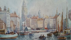 Metà del XX secolo Anversa, Belgio, Porto e Cattedrale