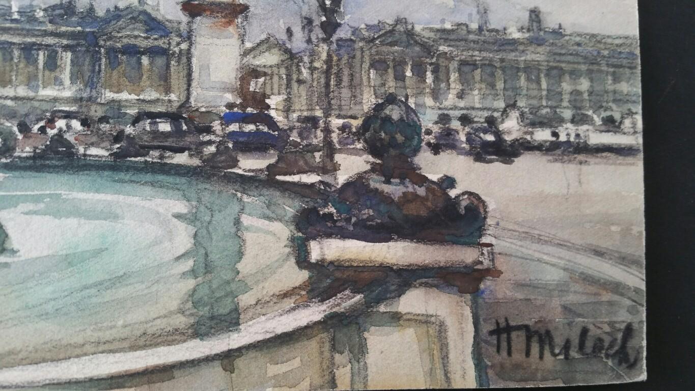 Ecole de Paris, Mid 20th Century, Two Landmark Paintings  For Sale 3