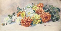 MARIE CHAUTARD-CARREAU - FINE EARLY 20thC FRENCH IMPRESSIONIST- FLOWER PAINTING