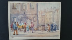 Metà del XX secolo, Belgio, Un mercato mattutino di Gent