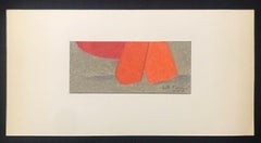 ARLETTE MARTIN (b.1924) SUPERB FRENCH GEOMETRIC ABSTRACT PAINTING - 1979