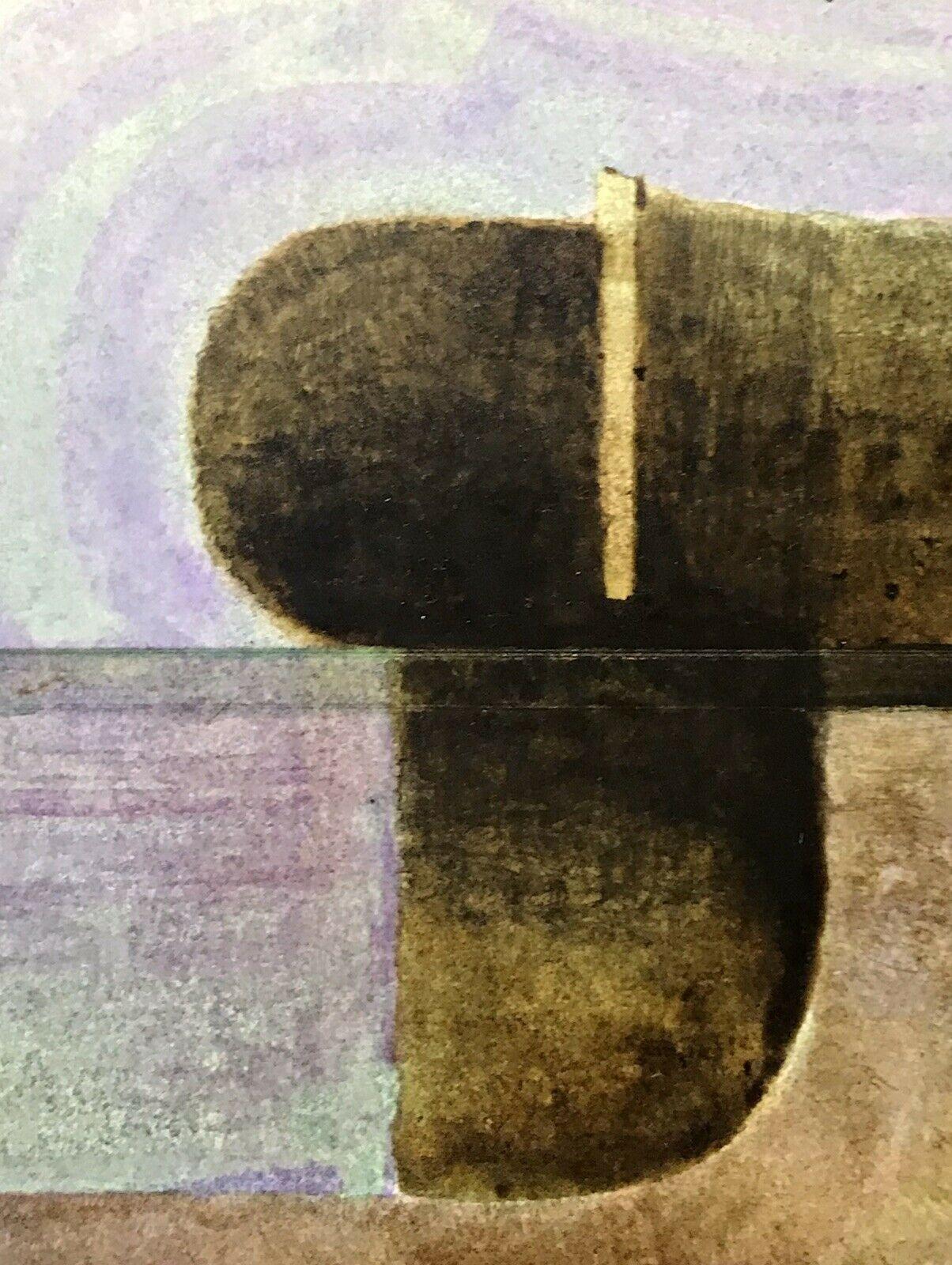 ARLETTE MARTIN (nato nel 1924) GEOMETRIARLETTE MARTC SUPERB FRANCESE PITTURA ASSTRATTA - - Painting Astratto di Arlette Martin