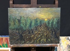FERNAND AUDET (1923-2016) HUILE POST-IMPRESSIONNISTE FRANÇAISE SIGNÉE - OLIVIERS