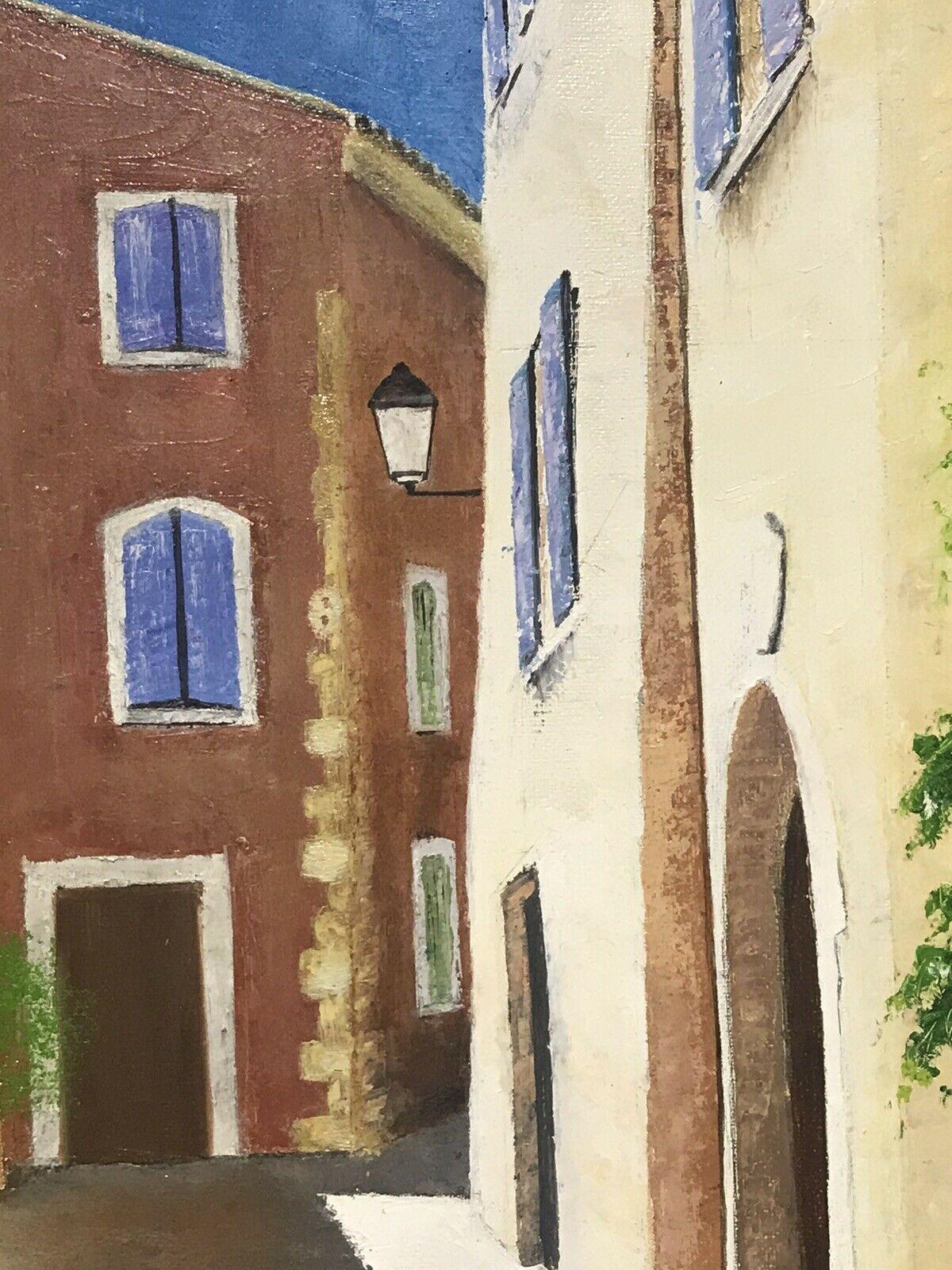 Artista: Louis del Bianco (francese, nato nel 1925), firmato

Titolo: La città vecchia

Medium: pittura a olio su tela, incorniciata 

Dimensioni:  telaio:     19 x 15,5 pollici
           dipinto: 15,5 x 12 pollici
        
Provenienza: collezione