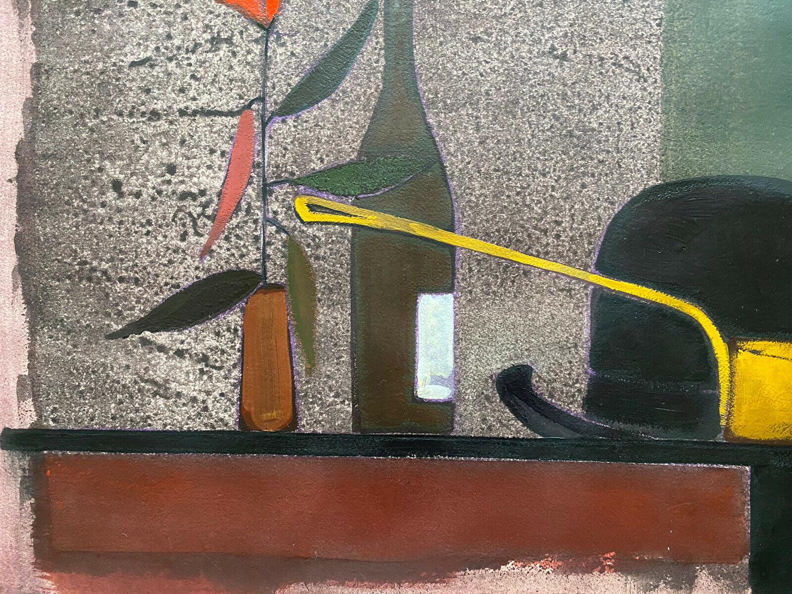 ROGER BONAFE (N.1932) ORIGINAL COMPOSITION DE LIFE EN MAINTENANT DE MODERNISTE FRANÇAIS - Surréalisme Painting par Roger Bonafe