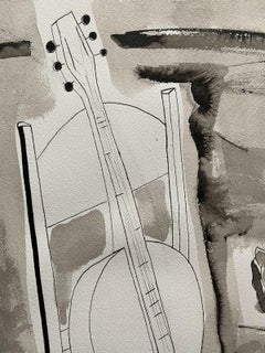 ROGER BONAFE (N.1932) PIERRES D'ORIGINE MODERNISTE FRANÇAISE - GUItar & PLANT