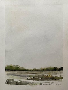 ROGER BONAFE (B.1932) ORIGINAL PAINTING FRENCH MODERNIST - LANDSCAPE SKETCH