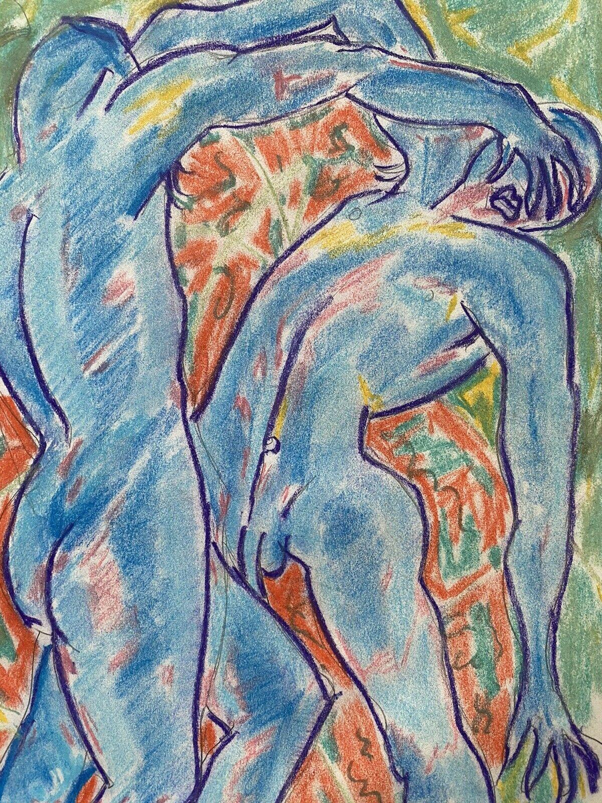 Jean MARC (1949-2019), 20e siècle, PIERRES MODERNistes FRANÇAISES - FIGHTING MALES - Moderne Painting par Jean Marc