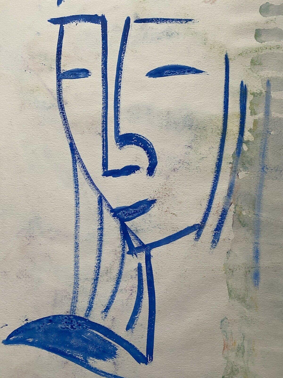 JEAN MARC (1949-2019) PITTURA MODERNISTA FRANCESE DEL XX SECOLO - RITRATTO DI VISO in vendita 2