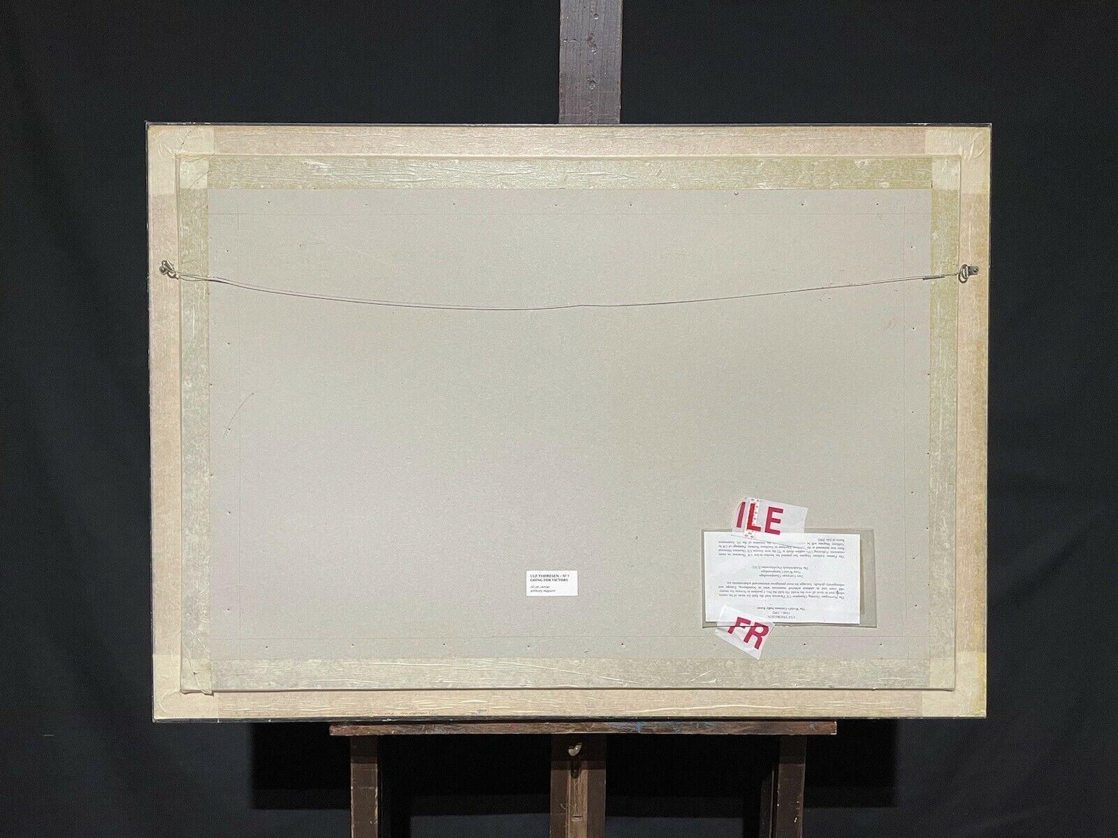 Artista/Escuela: Anthony Maguire, firmado en la parte inferior delantera, etiquetado en el reverso con notas del artista.

Título: Ulf Thorensen - En busca de la victoria

Técnica: óleo sobre tabla, firmado abajo a la derecha, enmarcado.

Tamaño:   