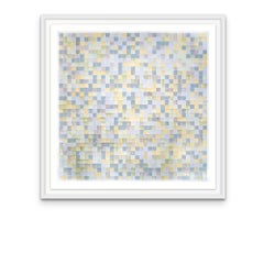 Dice Games-Cool tone pattern print edition on paper in square format