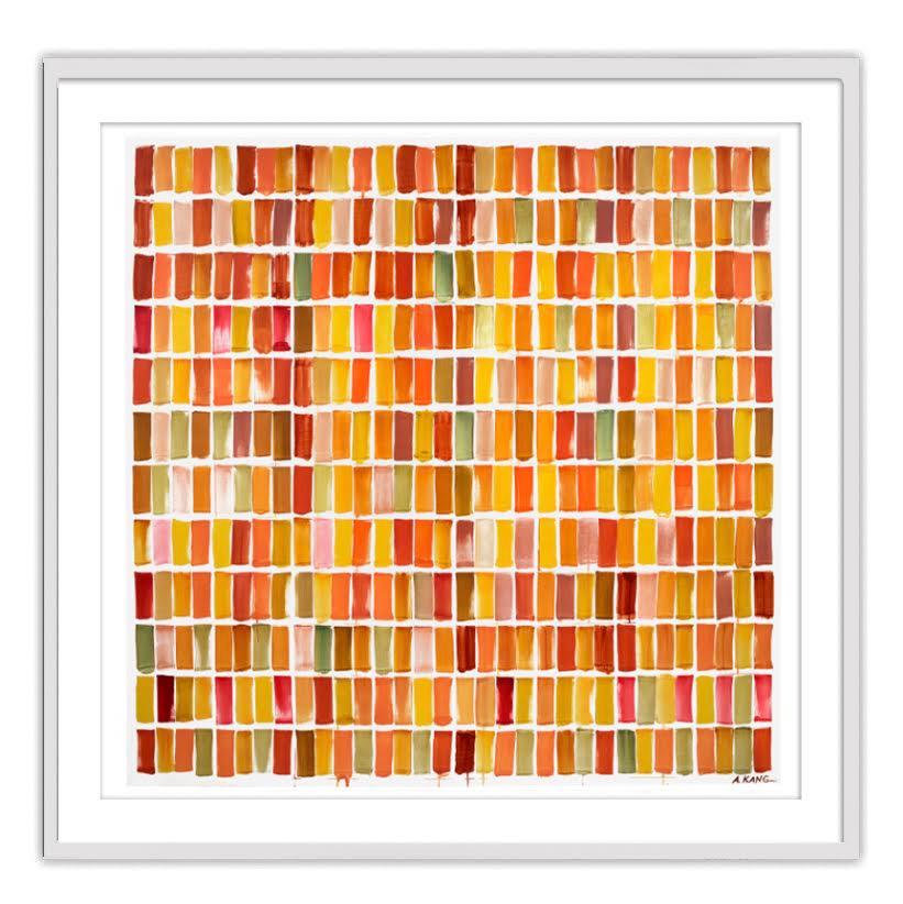 Amy Kang Abstract Print - Color Transcription Bach Cello Suite No 4 - Limited Edition Framed Print