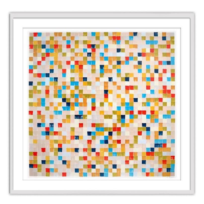 Amy Kang Abstract Print - Dice Games - Limited Edition Framed Print