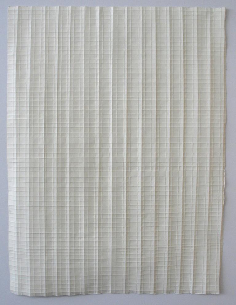 Half & Half Again - Original Work on Folded Paper - Abstract Minimalist