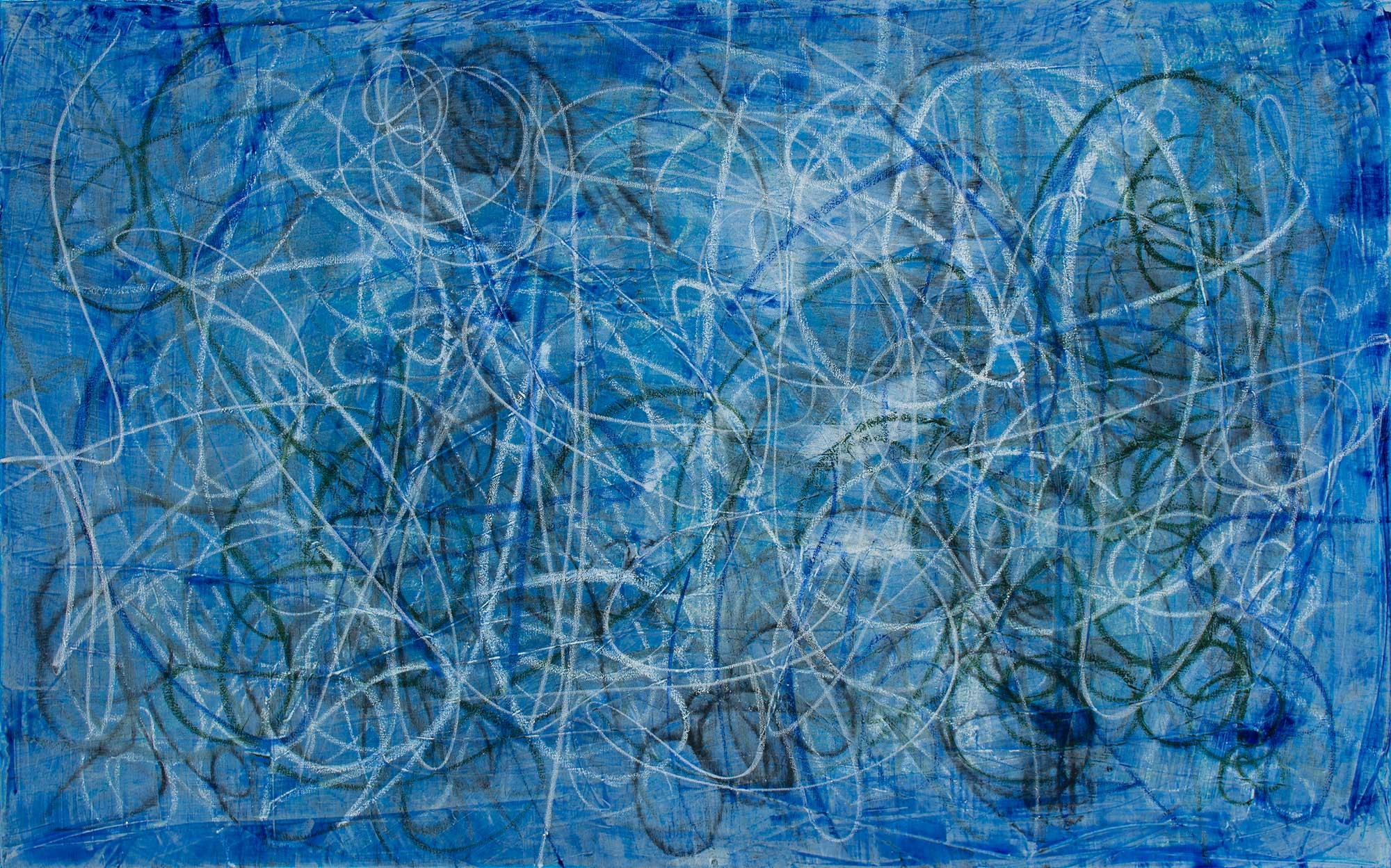 Thomas Slate Abstract Painting - Blue Day