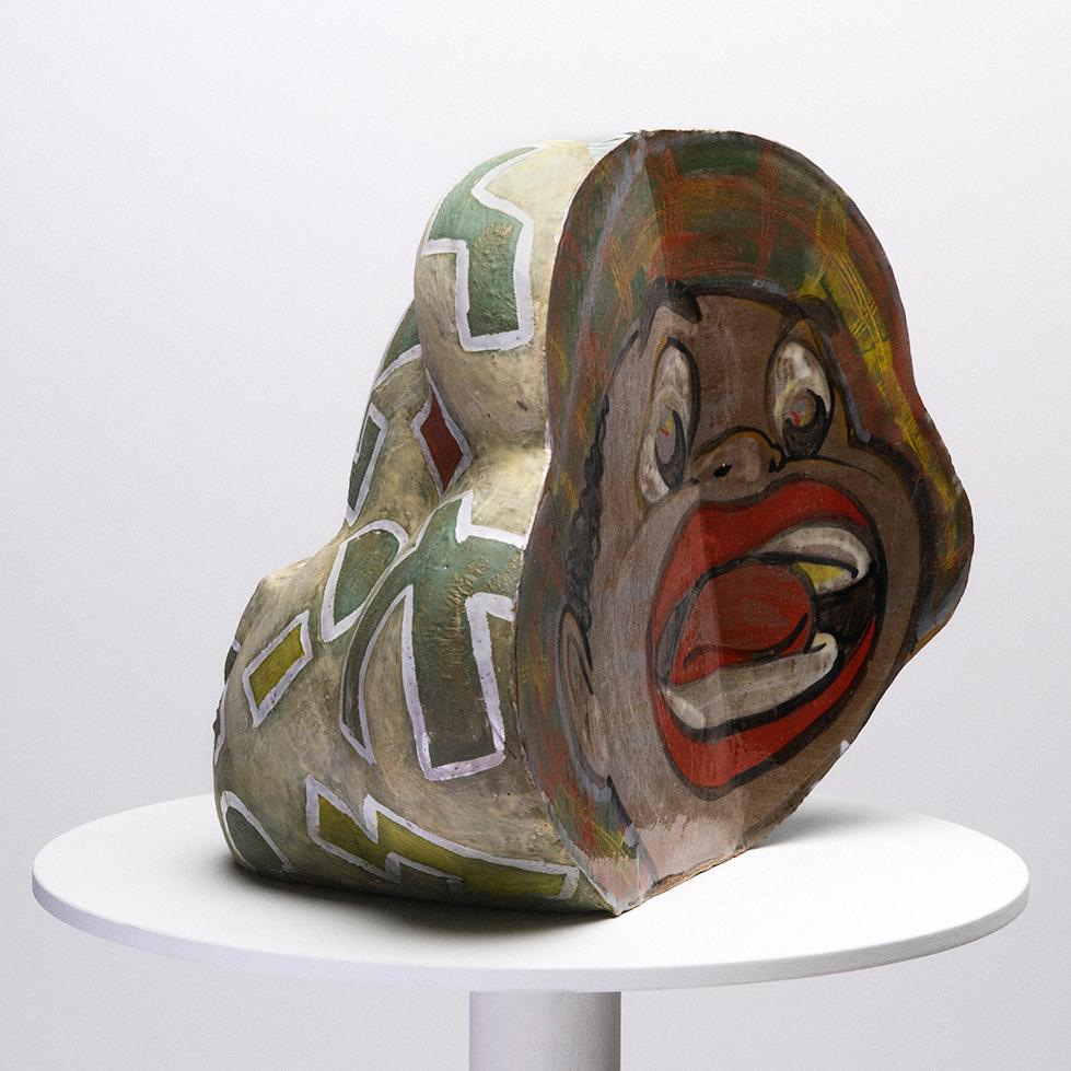 Malcolm Mobutu Smith
Gleeful Anxiety, 2021
Stoneware, slip and glaze
14.5 x 17.5 x 10 in