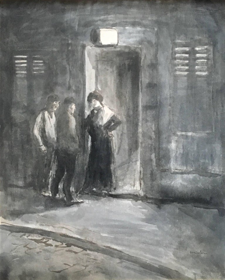 Negotiations at the Brothel - Art by Théophile Alexandre Steinlen