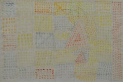 Non ce Tempo - Important Italian Artist 1965 watercolor & pencil on paper