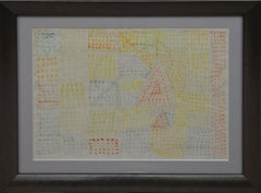 Non ce Tempo - Important Italian Artist 1965 watercolor & pencil on paper
