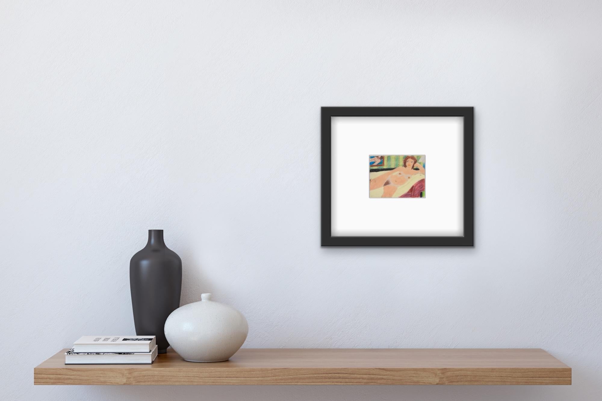 Tom Wesselmann Studie für Roten Kopf Akt 1978 Farbige Zeichnung Signiert POP ART im Angebot 5