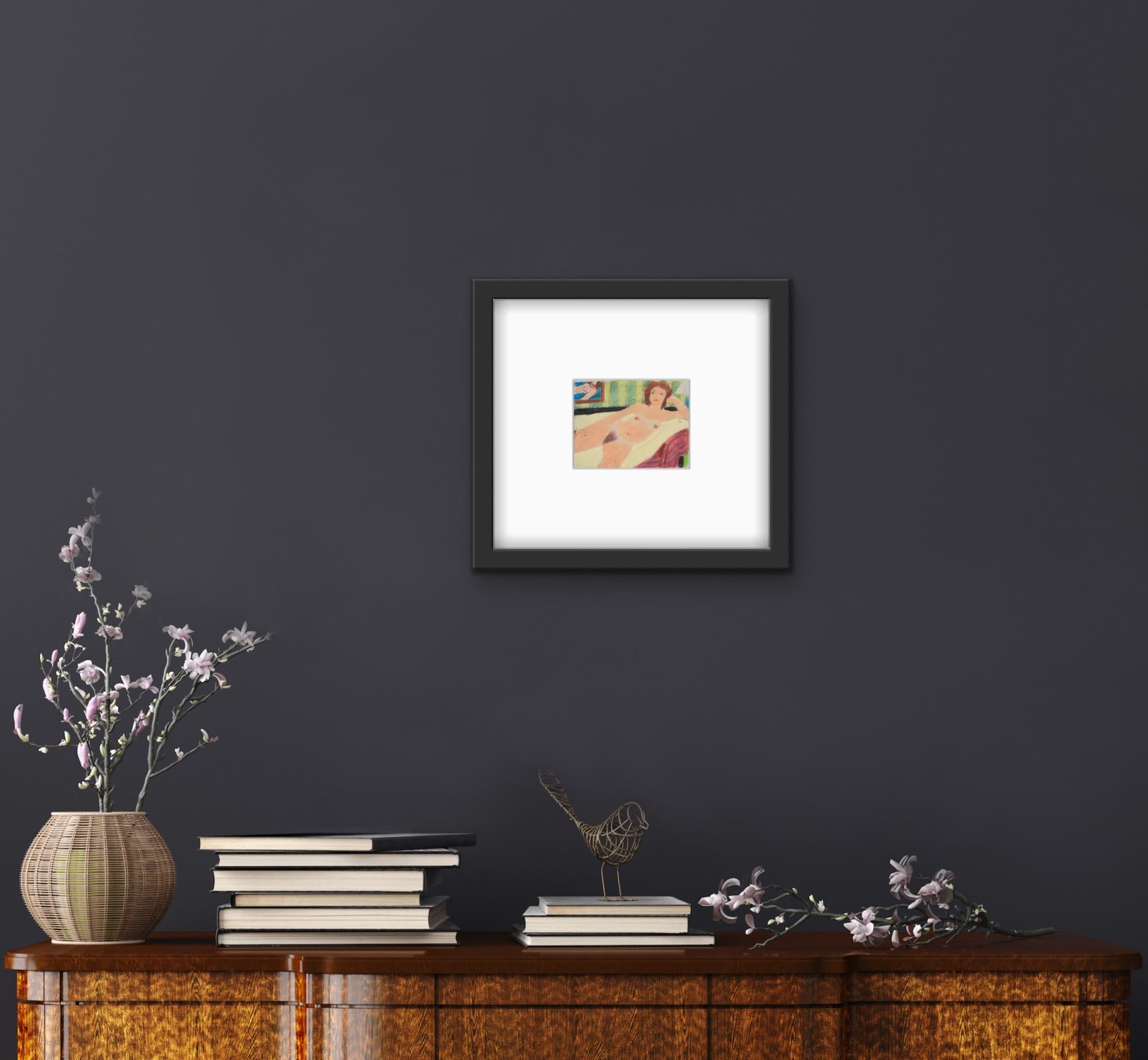Tom Wesselmann Studie für Roten Kopf Akt 1978 Farbige Zeichnung Signiert POP ART im Angebot 4