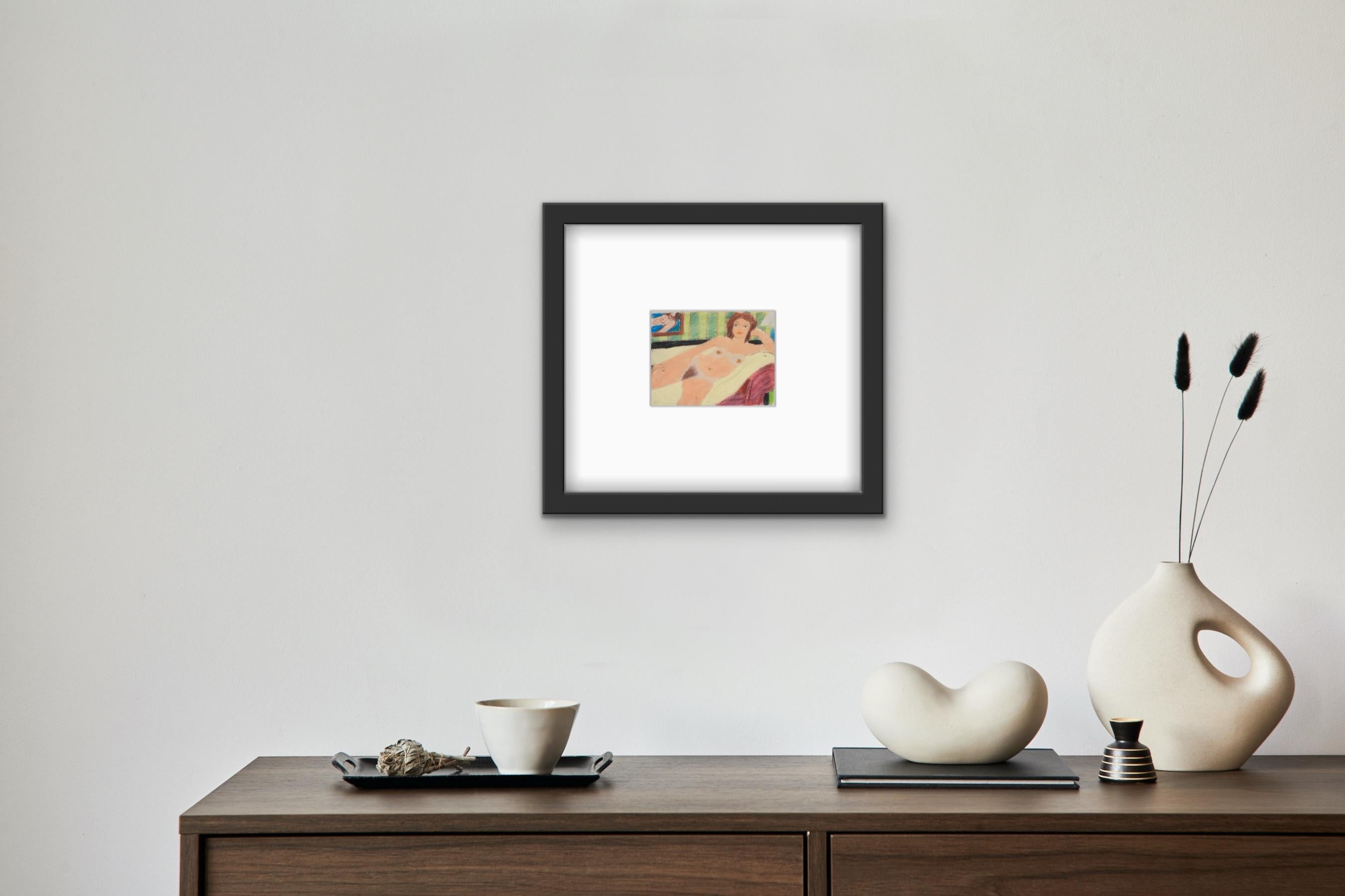 Tom Wesselmann Studie für Roten Kopf Akt 1978 Farbige Zeichnung Signiert POP ART im Angebot 2